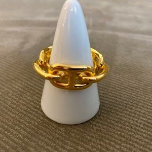 Hermes Regata Gold Chain Link Regata Scarf Ring